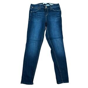 Kensie Effortless Ankle Biter Skinny Cropped Jeans sz 27 Womens indigo Blue